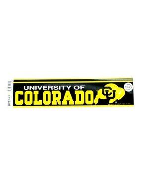 Colorado Buffaloes Bumper Sticker Vintage NCAA 12X3